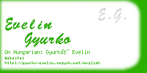 evelin gyurko business card